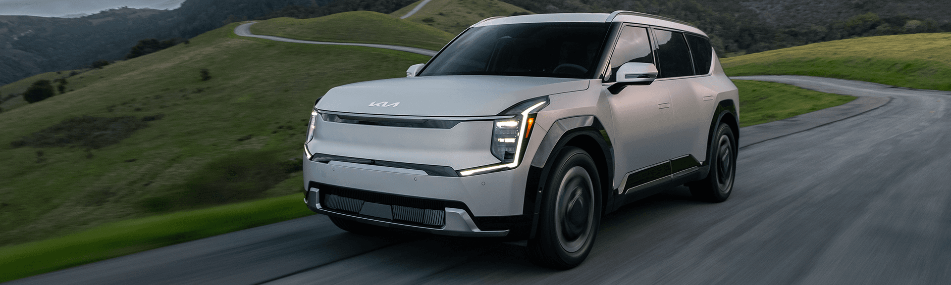KIA EV9 2025 sur route