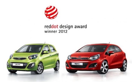 La Kia Rio et l'européenne Picanto de Kia reçoivent le prix du design Red Dot 2012