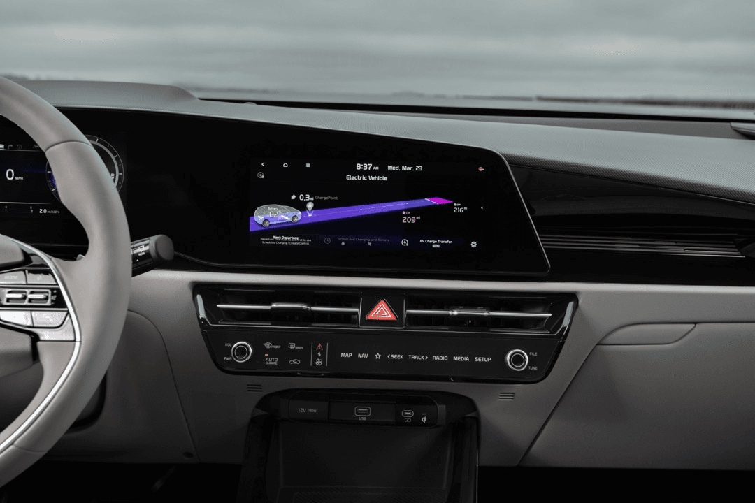 Écran numérique du Kia Niro EV 2024.