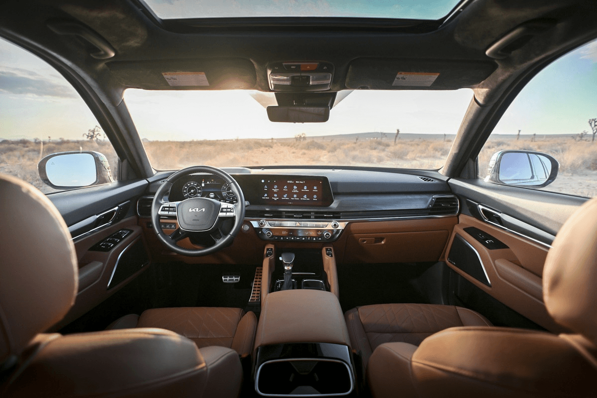 L’habitacle avant du Kia Telluride 2025.