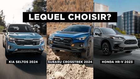 Kia Seltos 2024 vs. Subaru Crosstrek vs. Honda HR-V, lequel choisir?